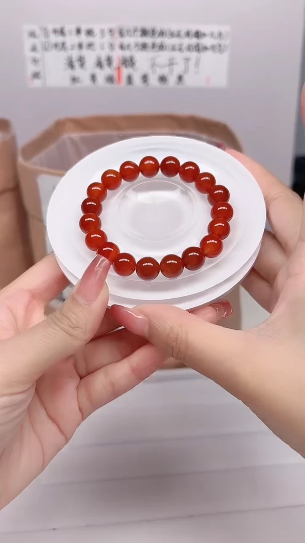 未镶嵌手链水晶10mm南红成品手串