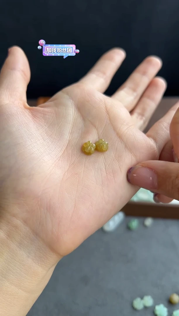 颈饰未镶嵌翡翠709买断一对
