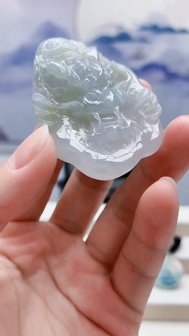 未镶嵌定制翡翠4917lr-毛货挂件22