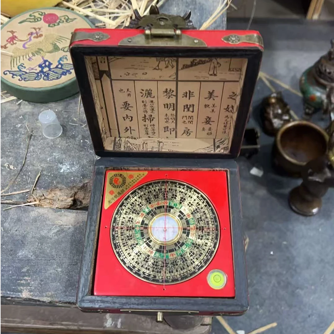 三木精品铜器摆件三寸罗盘