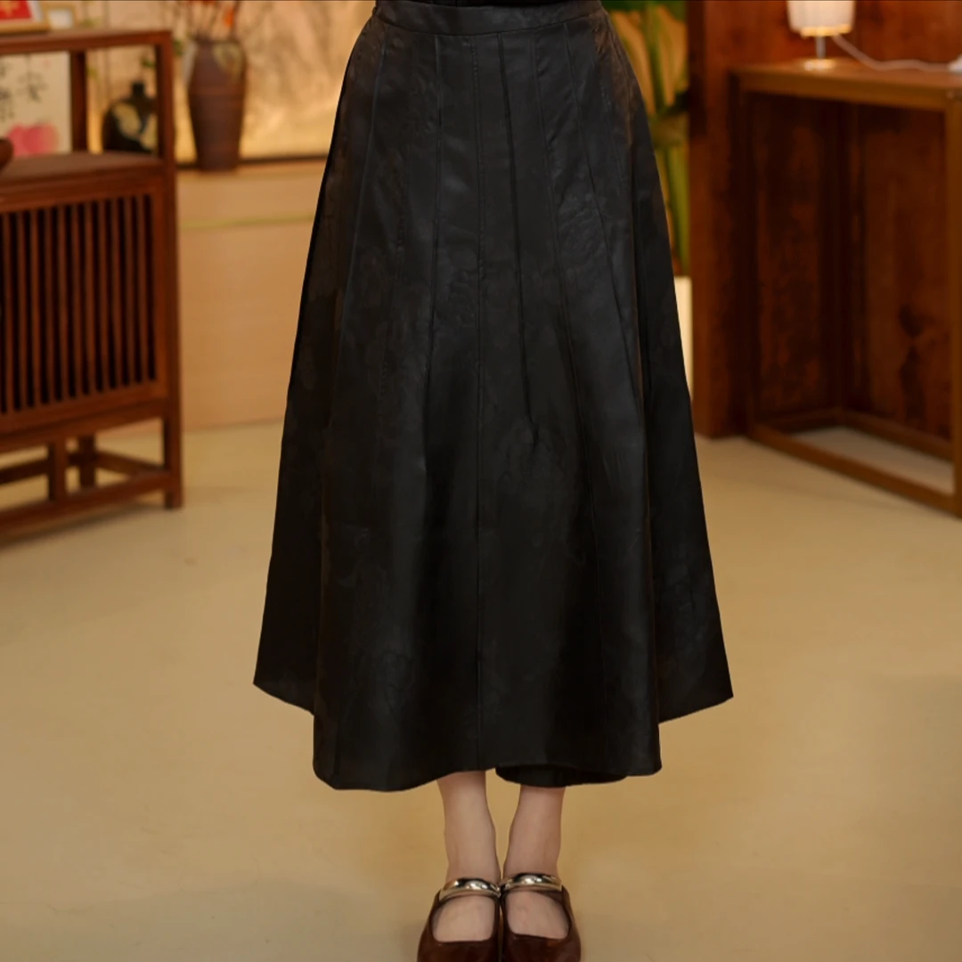 新中式国风 97325 重缎 提花 重磅 马面裙 M 81