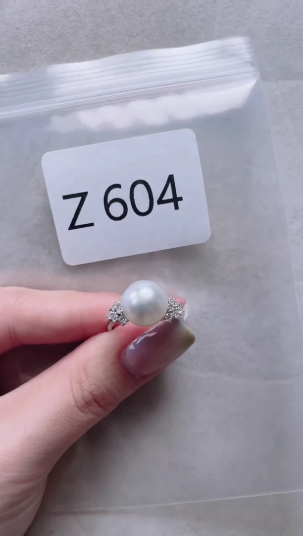 【闪购商品】海水珍珠戒指银S925镶嵌Z604
