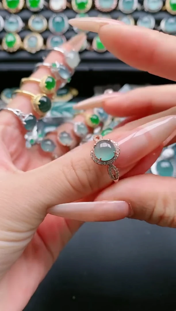 【闪购商品】翡翠戒指银S925镶嵌1111111111