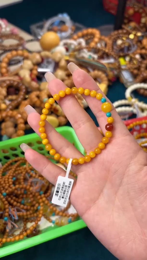 【闪购商品】蜜蜡手链未镶嵌 5.5mm蜜蜡圆珠单圈