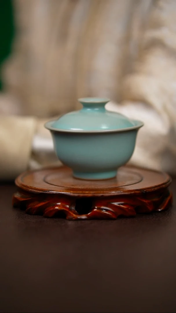 仿古色一级品120cc两才盖碗