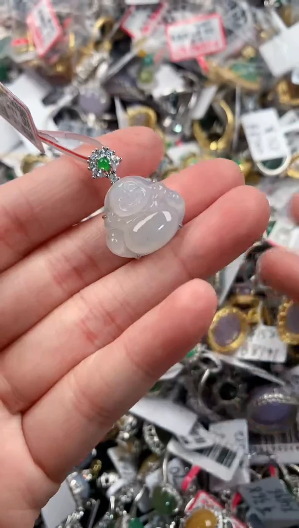 银S925镶嵌戒指翡翠111                     4