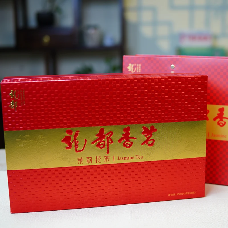 【龙都香茗】2025新川茶传统老字号特级礼盒款组合茉莉花茶绿茶