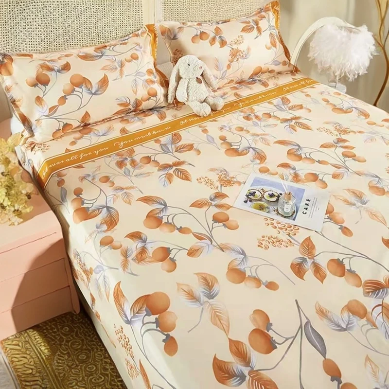 【试睡15天】夏季亲肤磨毛透气印花单件床单200*230cm可机洗水洗xc