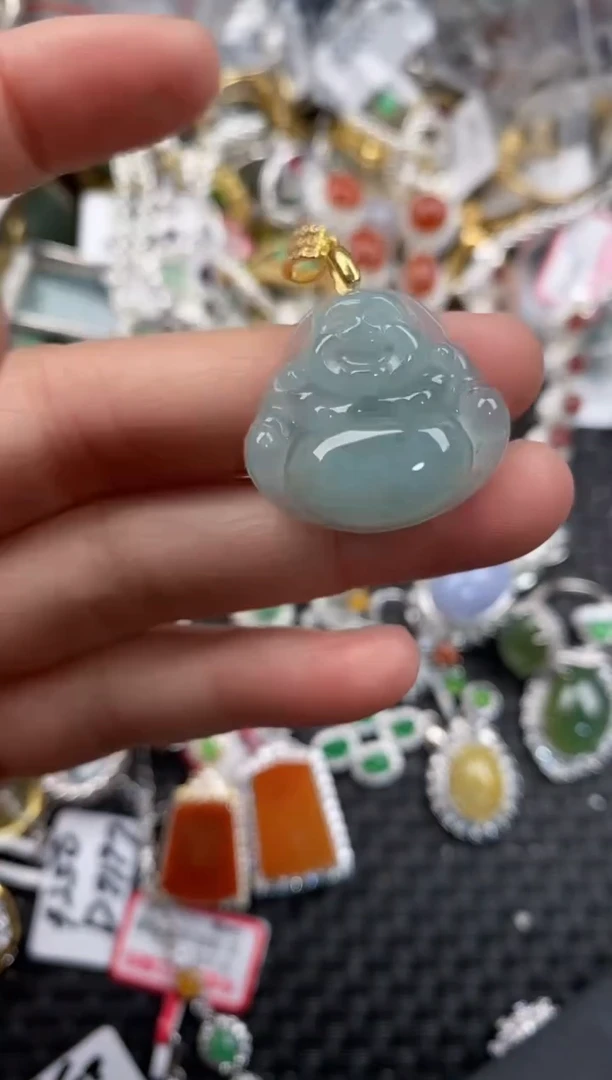 银S925镶嵌戒指翡翠444                7