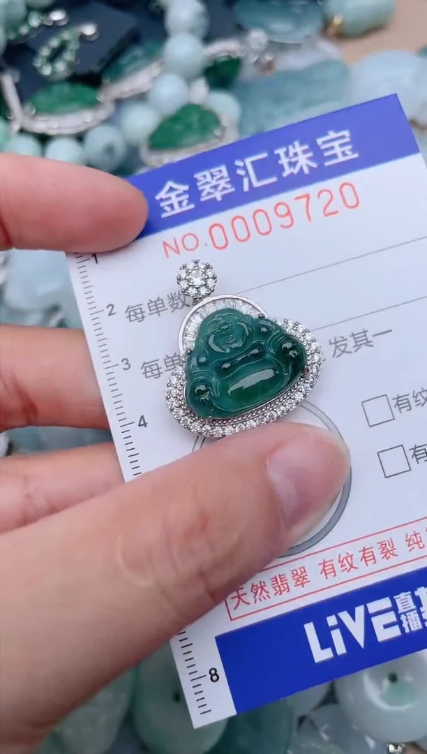 翡翠未镶嵌颈饰9720