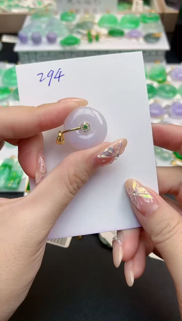 颈饰未镶嵌翡翠天然缅甸A货翡翠