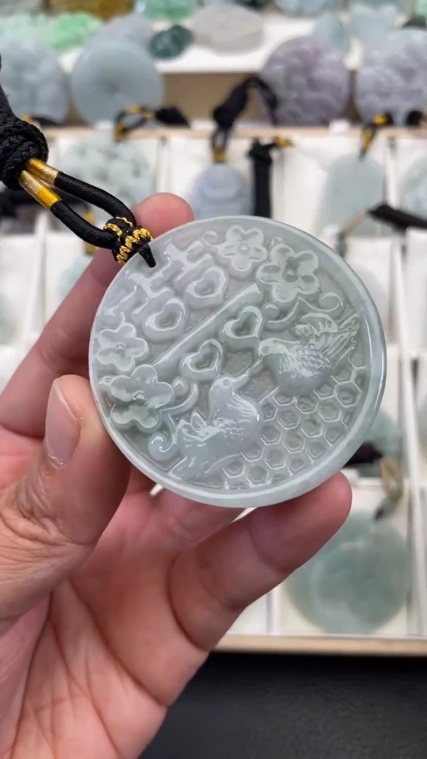 颈饰未镶嵌翡翠天然缅甸翡翠A货271