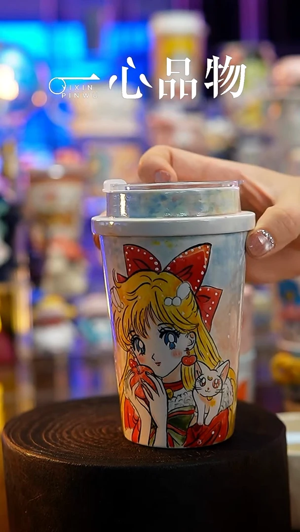 杯子瓷S133景德镇手工手绘杯子摆件