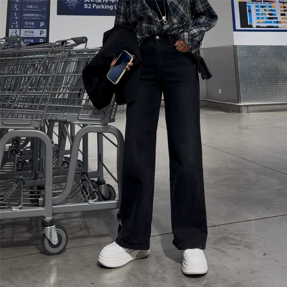 【春上新】胖mm显瘦窄版中高腰阔腿裤长裤200斤女加大码女装1508_DM