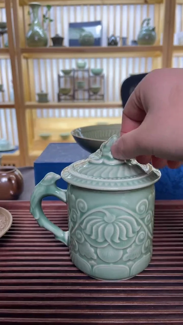 【闪购商品】摆件三王办公杯耀州窑