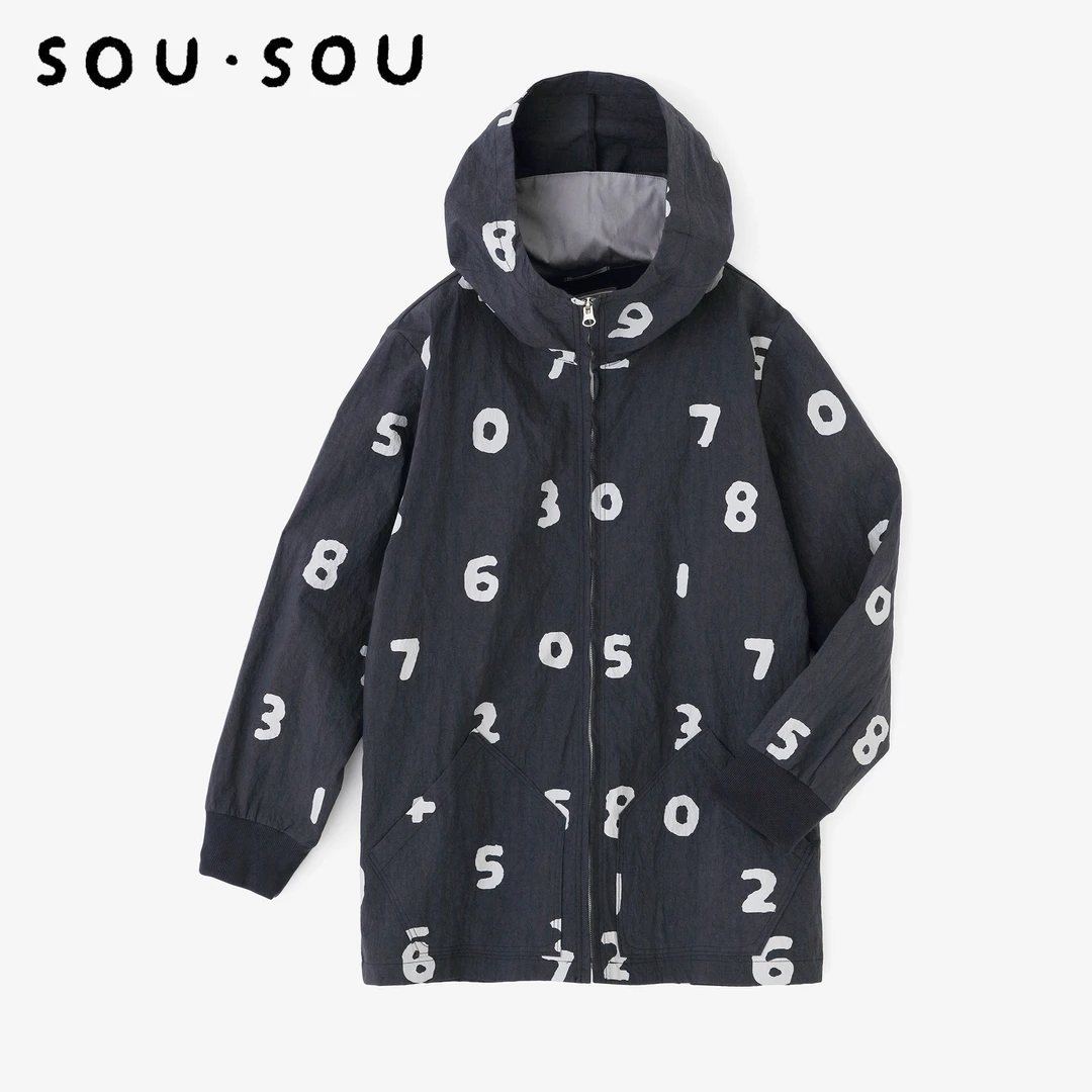 SOU・SOU打字机布BIKE连帽外套2025春 #57004