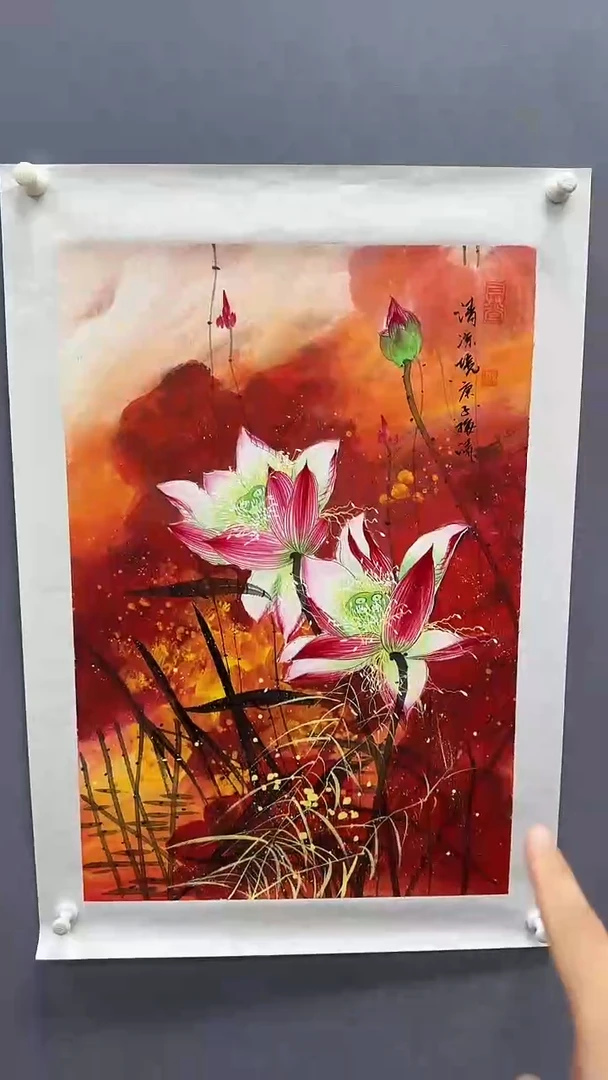 国画梅清绘画2.7pc花鸟
