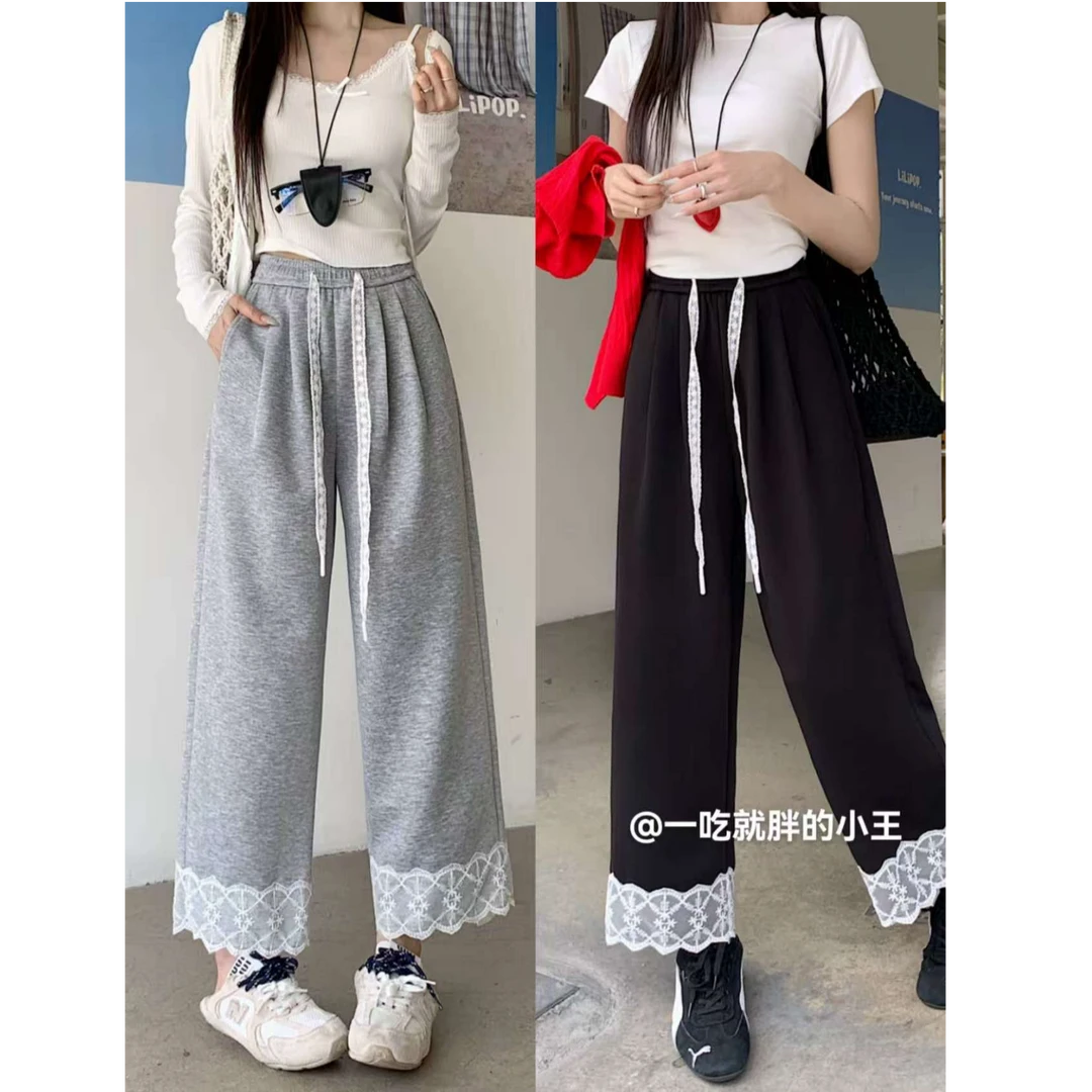 【小王家】8070-春季新款微胖显瘦休闲裤时尚薄款舒适