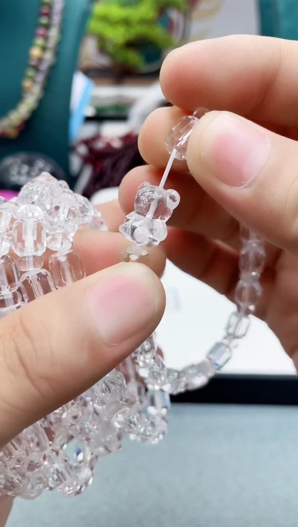 图片款  抱抱熊白水10mm单圈FGDGFDS