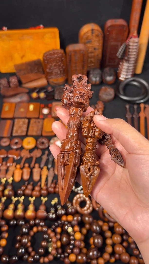 木雷击枣木 金刚杵 开脸 中号