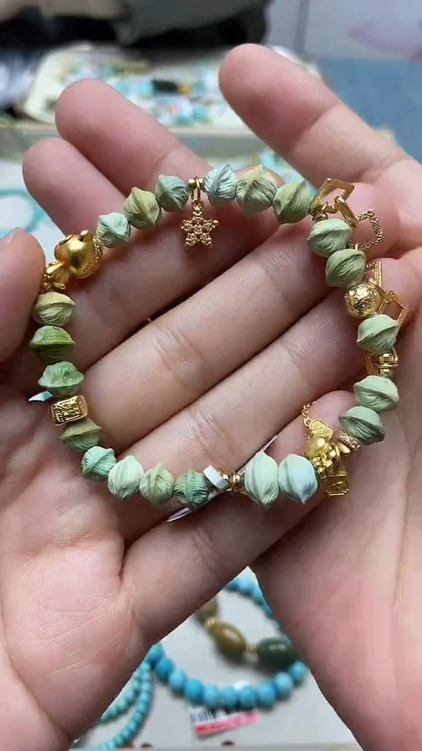 未镶嵌绿松石手链140