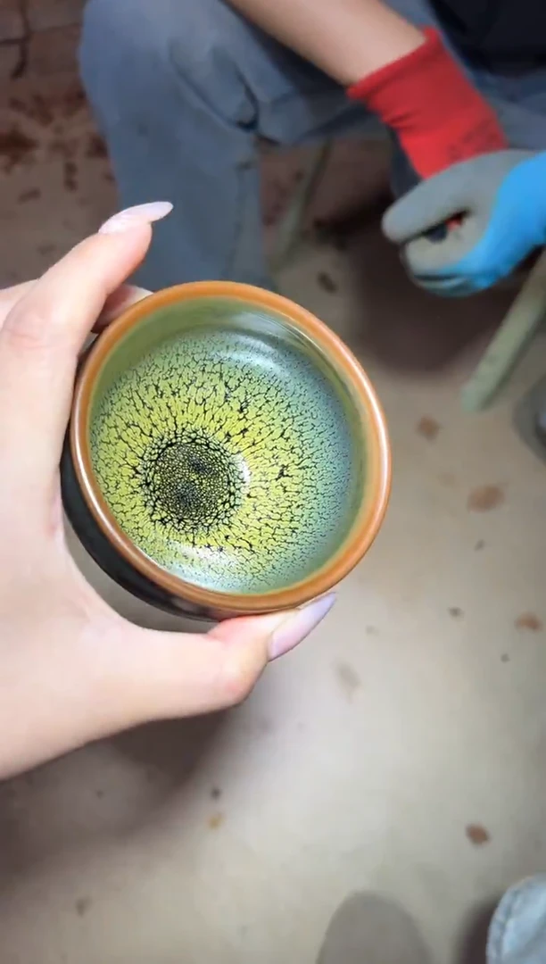 现场开窑建盏主人杯3