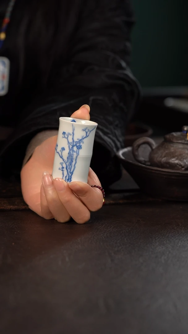 【闪购商品】杯聚澜堂梅花竹节杯