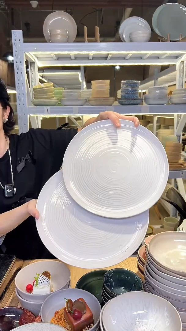 瓷117外贸尾货高温釉下彩陶瓷餐具默认微瑕