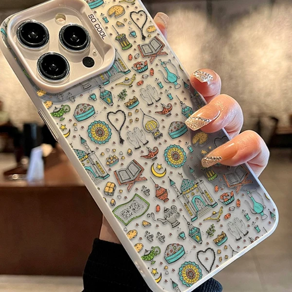 彩银软边满天星回元素手机壳适用苹果华为OPPOvivo小米荣耀民族风