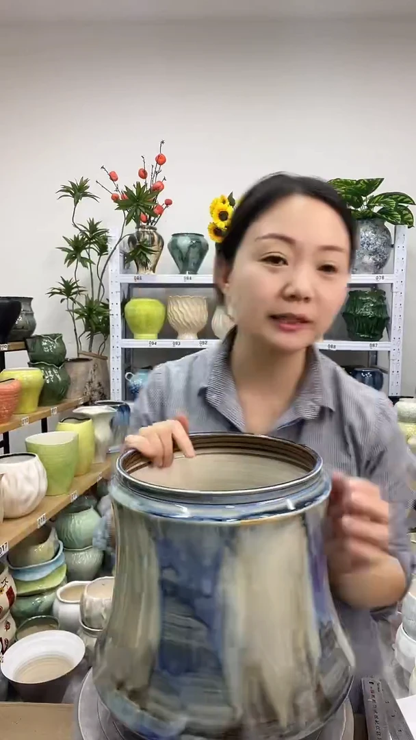 11.22陶瓷花盆直播链接高.    29  口  19.5