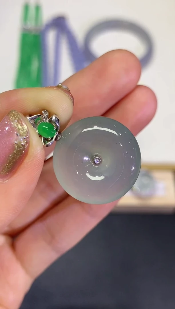 【闪购商品】翡翠颈饰18K金镶嵌团购21