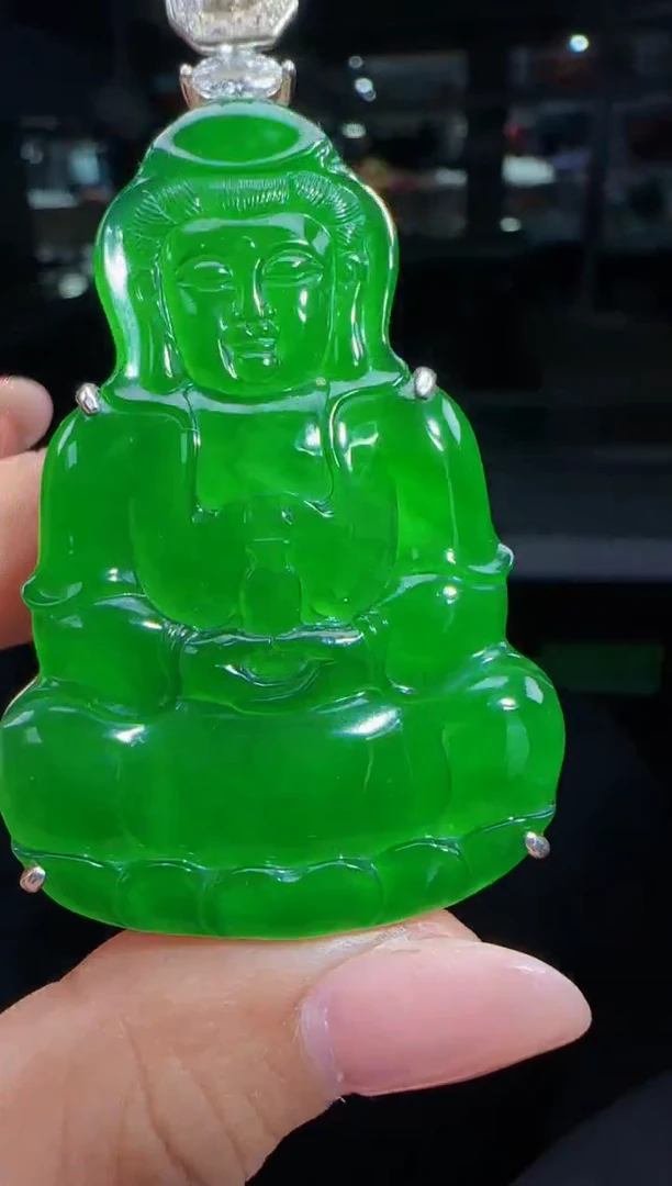 未镶嵌定制翡翠翡翠吊坠106