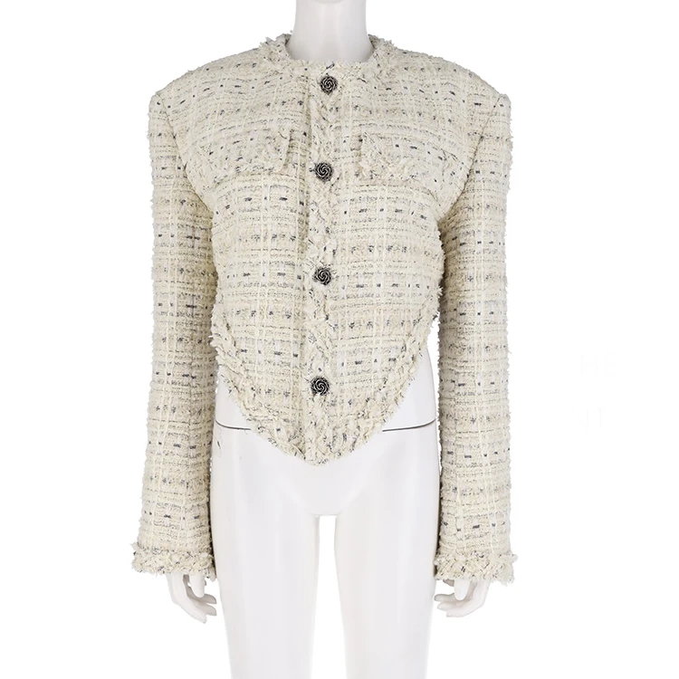 BONBOM 25RS 设计师品牌 TURIGHT买手店 粗花呢紧身胸衣外套