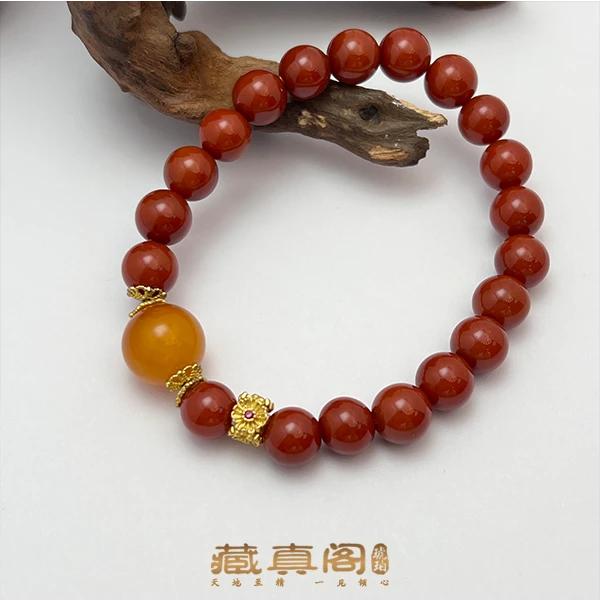 【藏真阁】H1087天然蜜蜡DIY设计款手串手链女款轻奢百搭女士气质