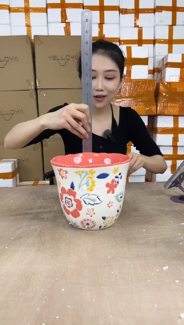 收腰好多花粉红中号20x17