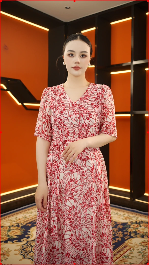 2025年夏季新款优雅气质显瘦收腰连衣裙【SN】