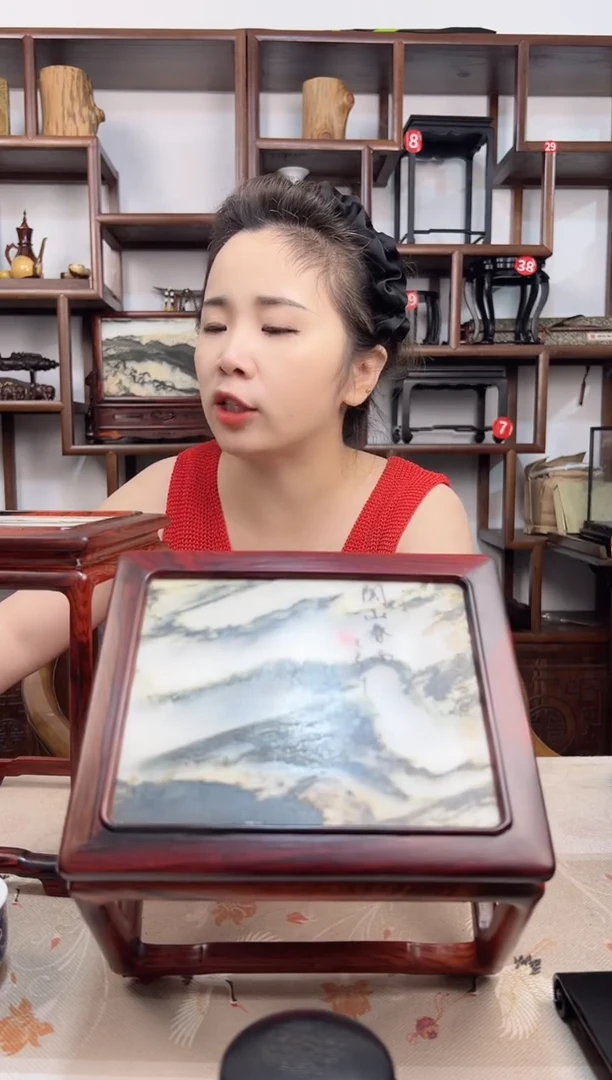 微凹黄檀（南美大红酸枝）云石20*17*14