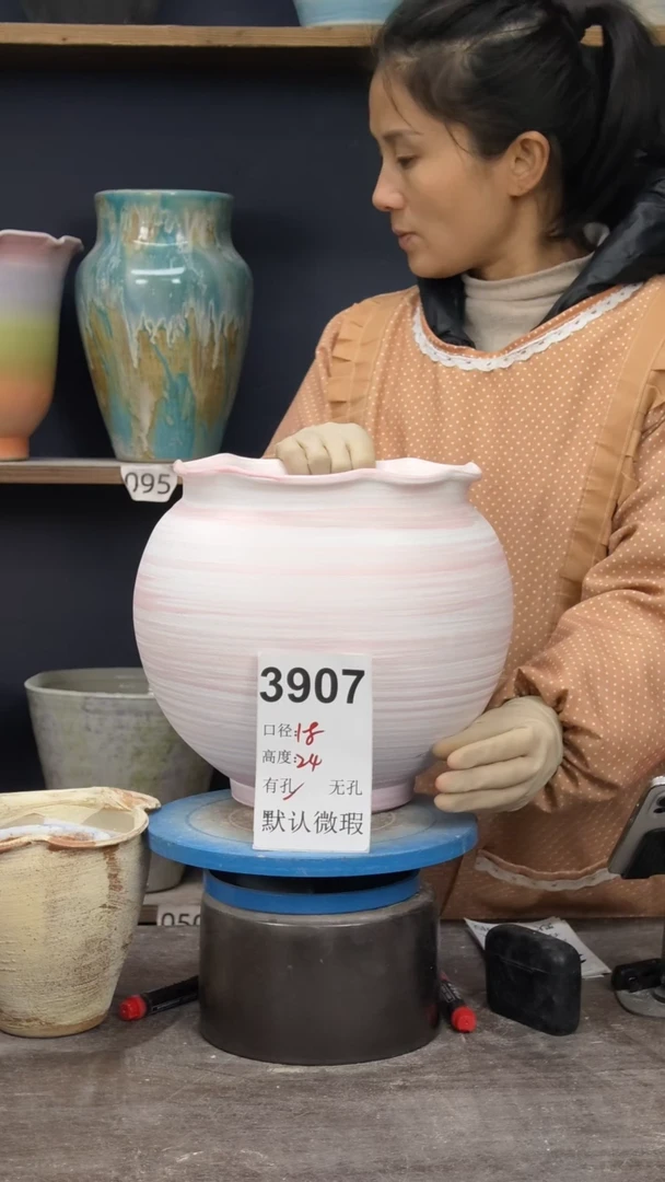 景德镇陶园花盆3907