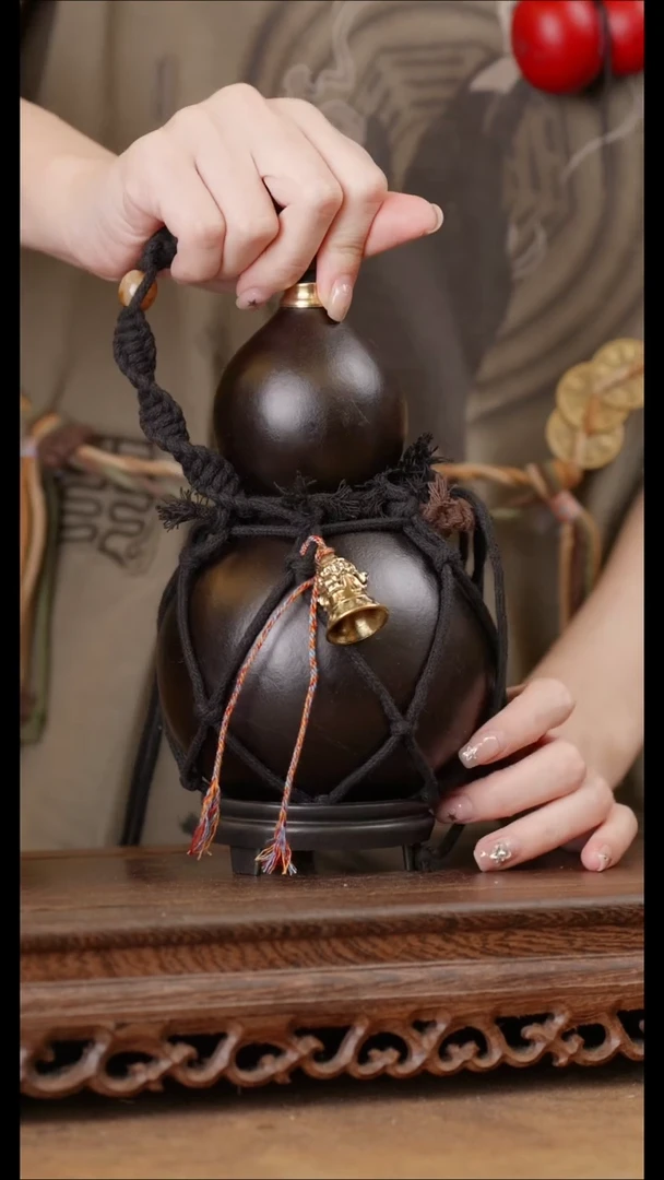 332号精品天然大漆酒葫芦一物一拍~