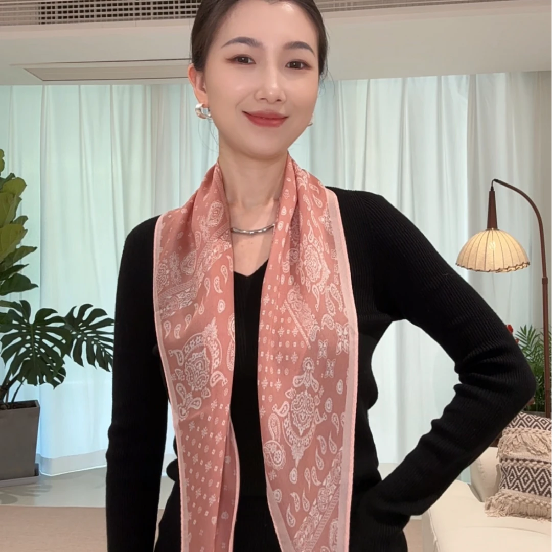 情书丝毛菱形巾夏季薄款外搭小披肩洋气高级感轻奢围巾