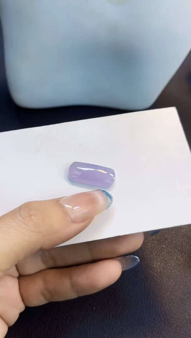 裸石翡翠林锐052紫罗兰马鞍9.4*21.1*4.2