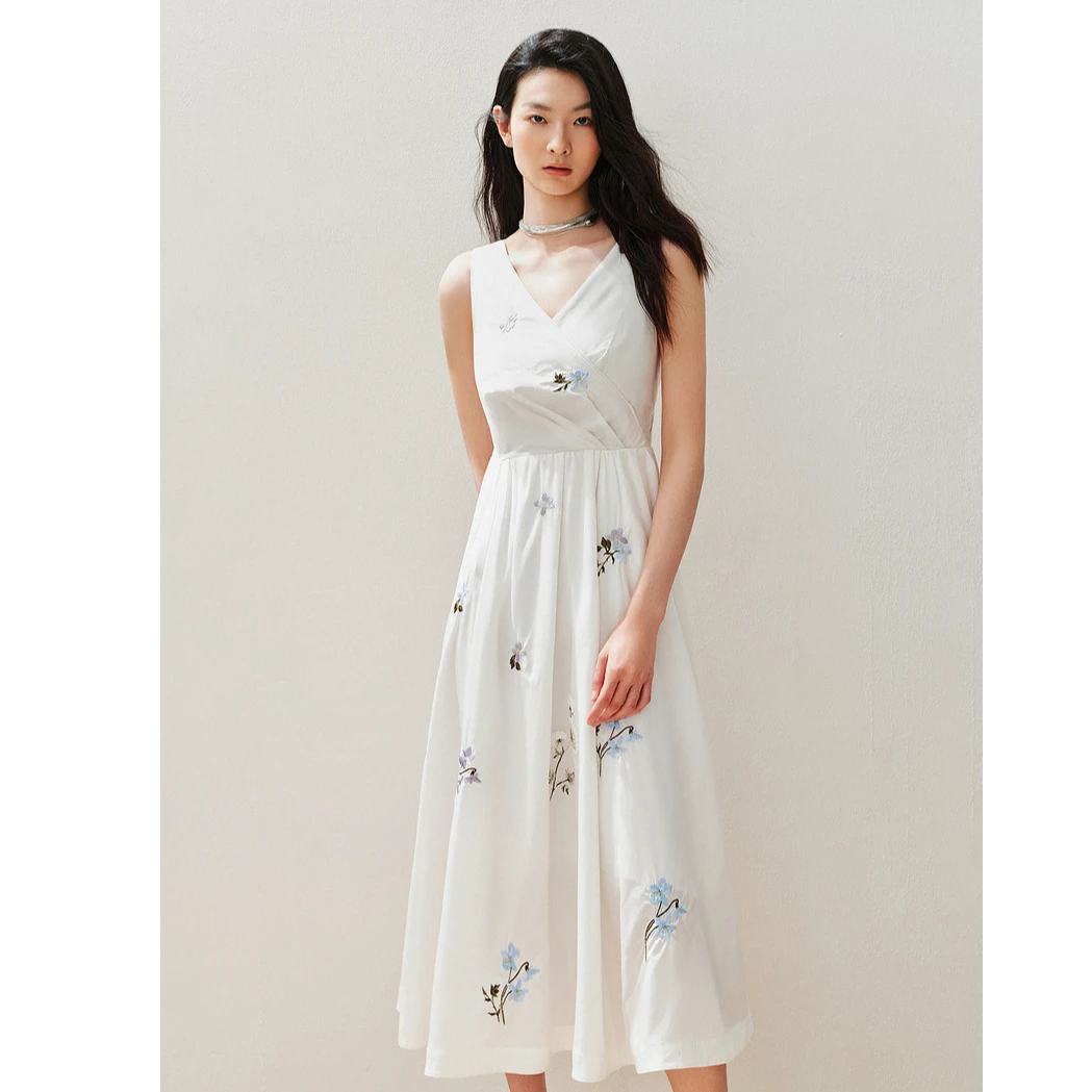 【蜜思仝】浪漫优雅感连衣裙园艺风裙子修身高级气质感