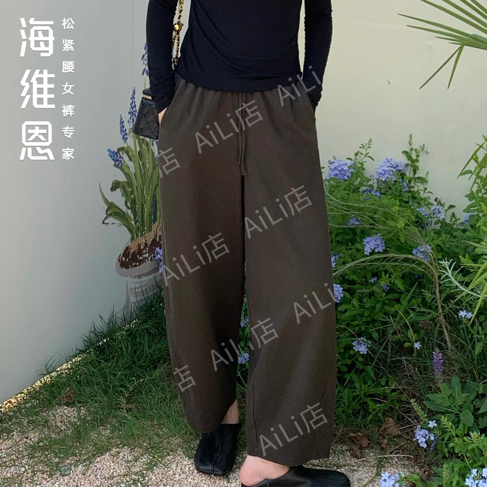 海维恩【解构分割企鹅裤】秋季新款莱赛尔通勤显瘦立体茧型休闲裤