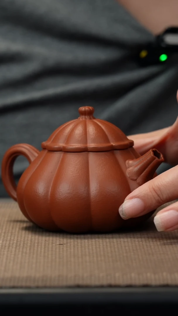 茶壶紫砂生砂筋纹文旦微瑕150c