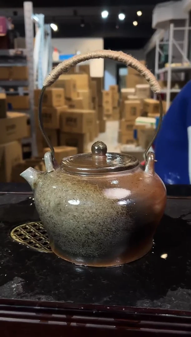 宜兴紫砂 紫砂茶壶 柴烧煮水壶