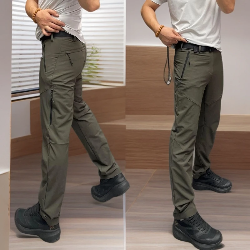 秋冬款男士冲锋裤户外防风长裤子男款爆款潮流百搭修身工装休闲裤