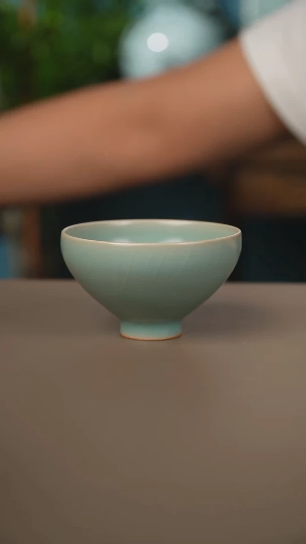 仿古鸡心盏微暇1