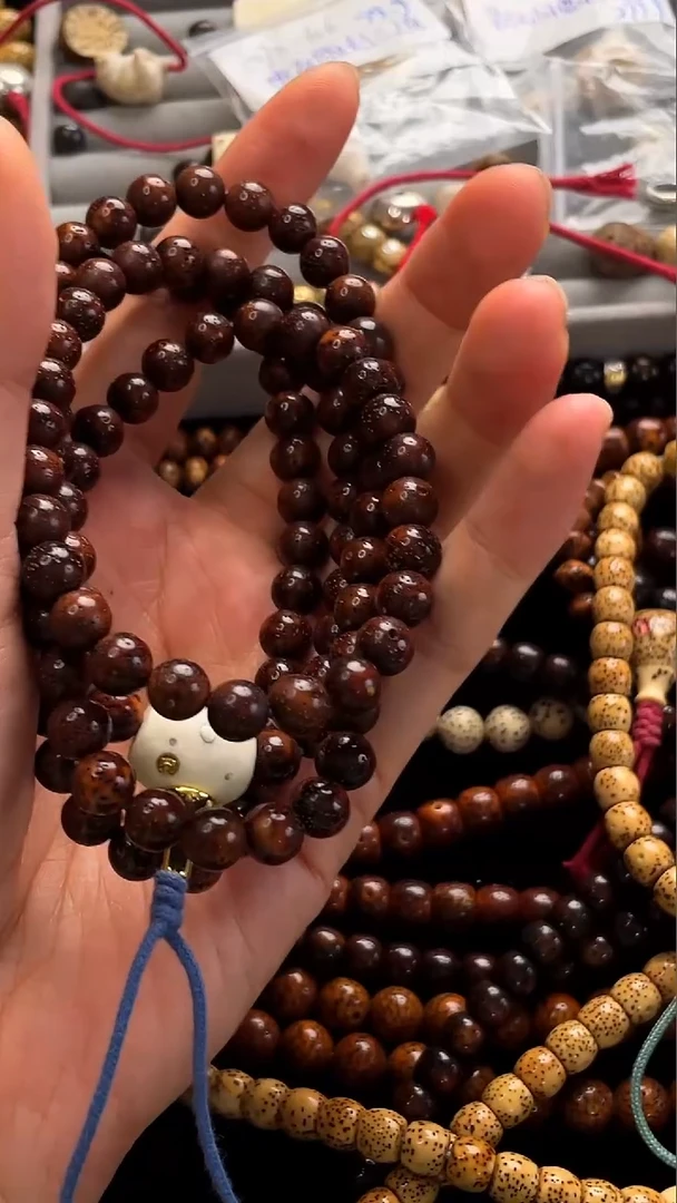 星月菩提吊坠精工级深珀正圆8长串