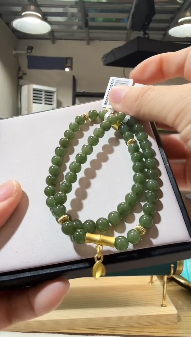 未镶嵌手链和田玉优1862 约5mm 多样性发一件