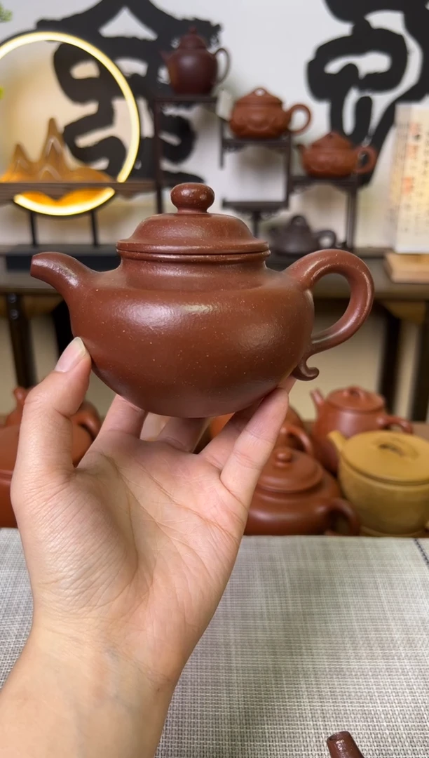 【闪购商品】段泥茶壶红降坡莲子壶280CC